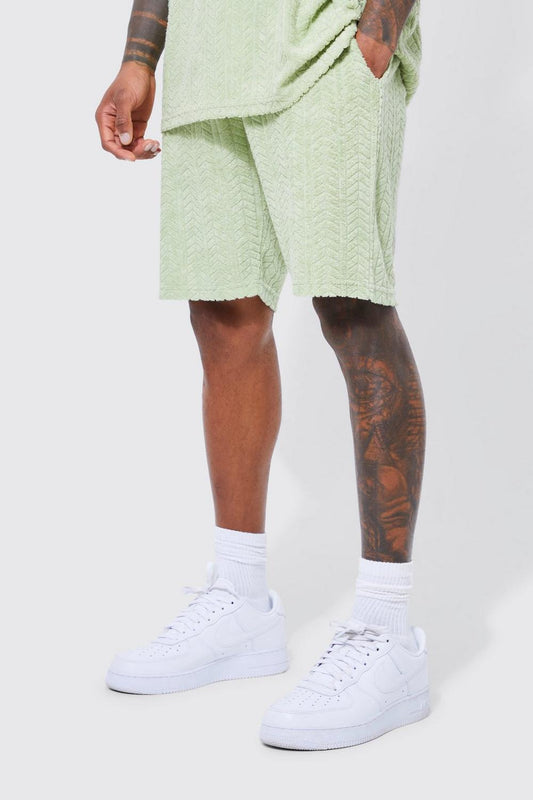 Mid Herringbone Towelling Short