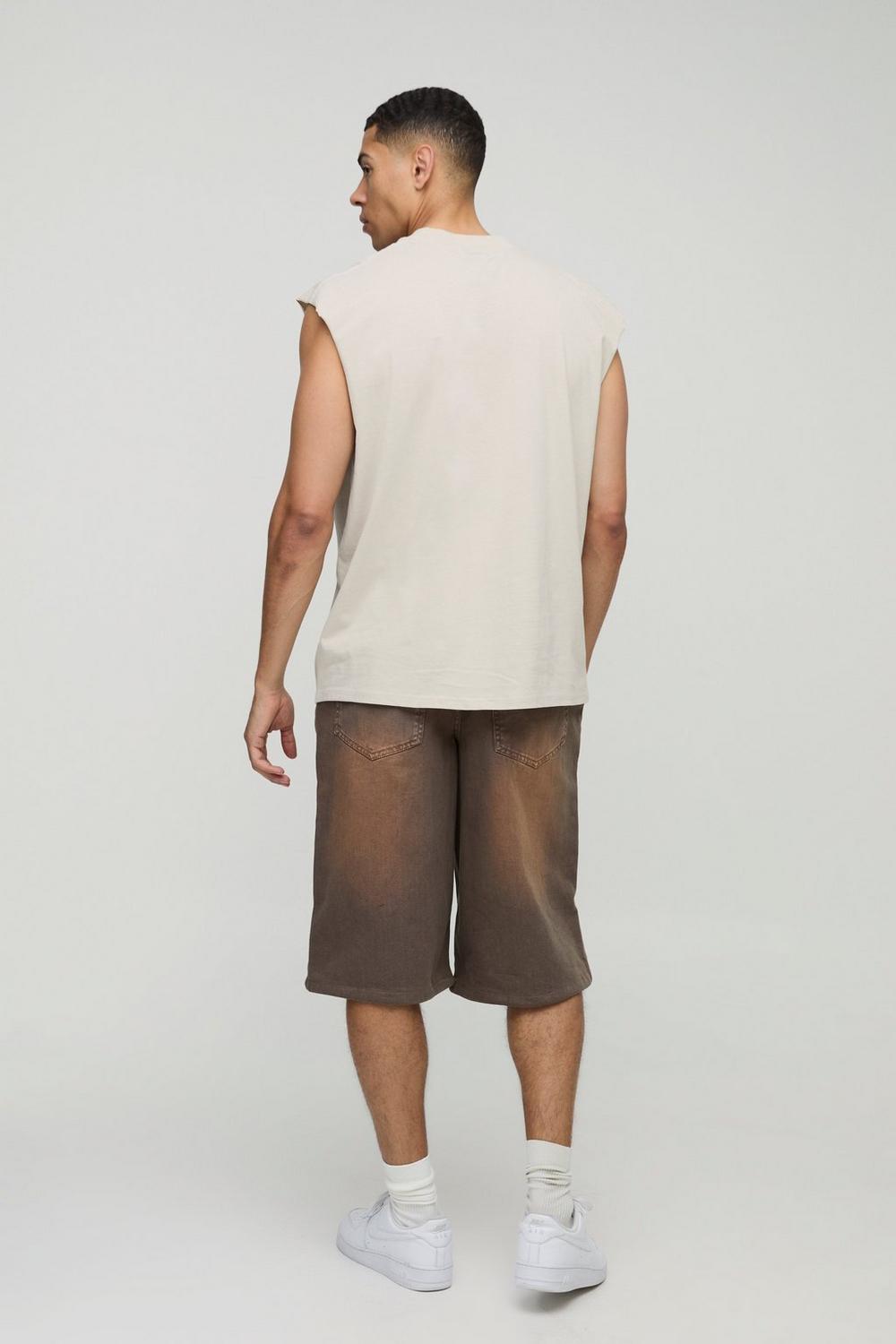 Oversized Extended Neck Snake Graphic Tank